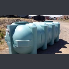 1,250 Gallon Polyethylene Septic Tank, #RKS-1250 LP D/C, Low Profile, Double Chamber, NEW, N