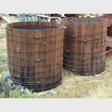3,900 Gallon Wood Storage Tank, Tongue and Groove Fir, Creosote Treated, 9' diameter x 10' H, N