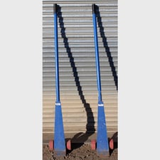 5,000 lb. Wheeled Lever Dolly, 72" Long, Steel, 5" Neoprene Wheels