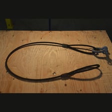 Wire Rope Cable Slings, Double Eye, Assorted Sizes: 3/4" x64", 1/2" x72" (4 available)