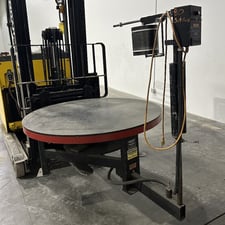 3,500 lb. Durant #3512-48, Pallet-Type Uncoiler, 48" diameter Turntable, 0-12 RPM