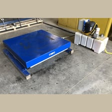 10,000 lb. Vestil #EHLT-4848-10-43, Hydraulic Electric Scissor Lift Table, 48" x 48" Platform, 10"-43"