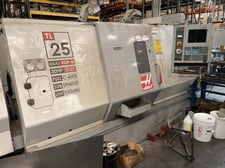 Haas #TL-25 CNC turning center, 14.5" swing, 10" chuck, 3" bar, 40" centers, 12 turret, 3400 RPM, sub