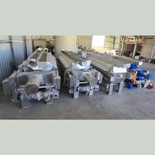 34" x 34" SinoFilter #XMZ50/870, Plate Filter Press, 50 m2, 38 plates, stainless