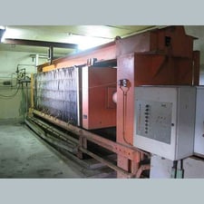47" x 47" Welders #OMF-1200, Membrane Filter Press, 64 plates, 1,000 sq.ft.