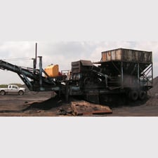 LB Smith, Portable Crushing Plant, tandem axle, common steel frame