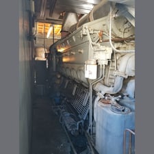 1500 KW Electromotive #12-645-E4, Diesel Generator, 2400/4160 Volts, 900 RPM, Kato alternator, 411 hours, 3PH