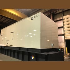 2250 KW Cummins #DQKAF, Diesel Generator, 277/480 Volts, 3280 HP engine, 1800 RPM, 3000 amp circuit breaker