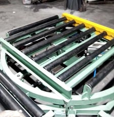 42" wide x 5.9' or 5.4' long, Power Tech de Mexico, electric conveyor, 2021, (3) live roller conveyors