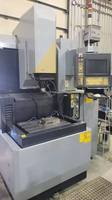 Sodick #AQ35L, sinker EDM, LQ1 ctrl, m3-Axis linear drive, 5 pos Sodick ATC, auto drop tank, 2003
