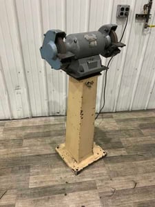 8" General #EG-800, double pedestal g5rinder, part rest, on pedestal, 3/4 HP, 3450 RPM