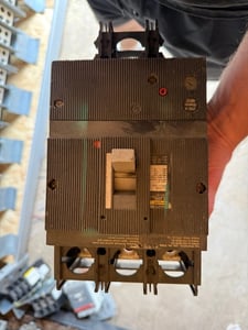 200 Amps, Merlin Gerin, QF250N, Molded Case Circuit Breaker, 3-pole, 250 amp frame, 600 VAC