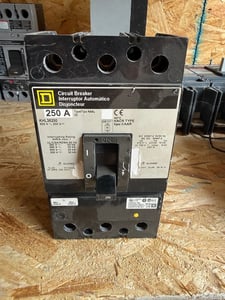 250 Amps, Square D, KHL36250, Molded Case Circuit Breaker, 600 VAC/250 VDC, 3-pole