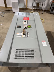 600 Amp. Eaton, Pow-R-Line PRL4, Panelboard, 480Y/277 Volts, 3PH, 4-wire, (3) 600 amp breakers, 2013