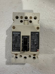 30 Amps, Siemens, NEB3B030, Molded Case Circuit Breaker, 600 VAC, 3-pole