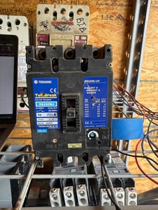 250 Amps, Terasaki, XS250NJ, Molded Case Circuit Breaker, 400/690 Volts, 3-pole