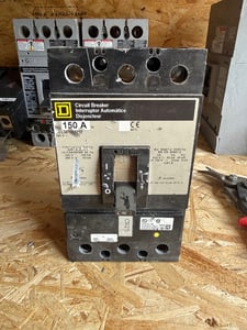 150 Amps, Square D, KCL341501212, Molded Case Circuit Breaker, 480/600 Volt, 3-pole