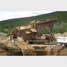 5' x 14' Gold Wash Plant, 100 to 120 YPH, Sluice Box, Tandem Axle Trailer, 480 V.