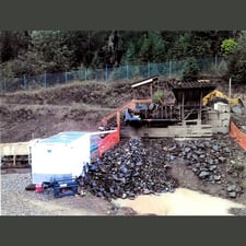 80 TPH Gold Wash Plant, 3' x 8' 2 Deck Screen, Sluice Box, 12 Yard Hopper