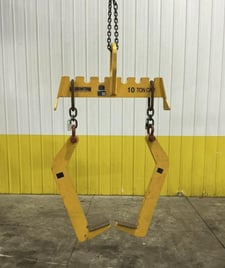 20000 lb. Kito #NACL-10-48, narrow arm coil lift picker, 48" arm, 24" throat, 20"-48" width, 2020