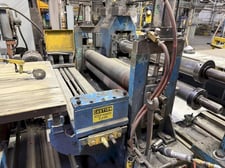 52" x 6" Wean, motorized slitter head for slitting line, entry guides, outboard motorized