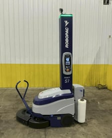 Robopac #Robot-S7-PVS, portable self-drive shrink wrapping machine, 20" roll width, 86" wrap height, 2023