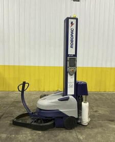Robopac #S6-PVS, portable self-drive shrink wrapping machine, 20" roll width, 86" wrap height, 2023