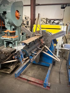 6,000 Lb. Coe Press Equipment #CPR-6036, automatic uncoiler, 36" width, 60" outside dimensions, 16-21" ID