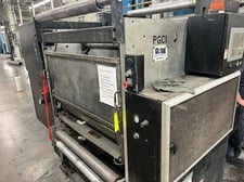 GWF #38", Universal portable inline UV Coater, 38" web, 1600 FPM, HMI Control, casters & levelers, 2011