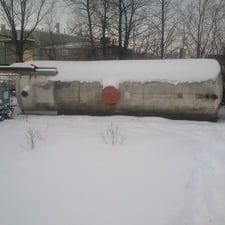 4,600 gallon horizontal tank, 6' diameter x 22' long, 1/4" thick, 304 Stainless Steel