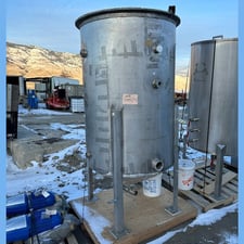 430 gallon Stainless Steel tank, 44" diameter x 66" high, 2.5" discharge