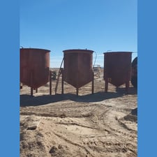 1,400 gallon steel vessel, 72" diameter x 72" high (3 available)