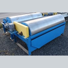 Stearns 30" x 96" Wet Drum Magnetics Separator, Counter-Current, 750 Gauss, 5HP, 230/460V, (2 available)