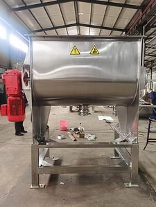 35 cu.ft. Ribbon Mixer/Blender, Stainless Steel, 10 HP, 59" x 35.4" x 39.4" trough, 230/460 Volt, 3PH, (2