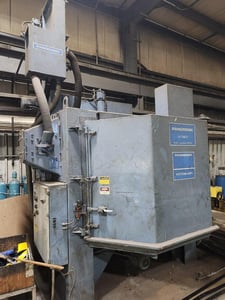 Pangborn #6LK-7, Tumble Blast Shot Blasting Machine, 15" blast wheel diameter, 25 HP, integrated dust