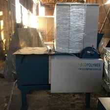 Ecopolymer #ES8.1, Single Rotor Shredder, 22 kW, 800mm Rotor, 36 Knives, 15-80mm Screen, Never Used