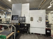 39.3" Okuma #VTM-100, CNC vertical turning center lathe (VTL), OSP-P300SA Control, 39.37'swing, 2017