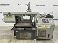 16" x 25" Hyd-Mech #M-16A, automatic horizontal pivot style band saw, 18' 6" x 1-1/4" blade, 7.5 HP VFD