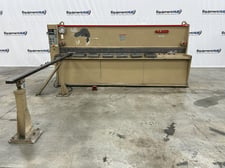 1/4" x 10' LVD #JS-C25/10, hyydraulic shear, 39" front operated power back gauge with digital readout, 17