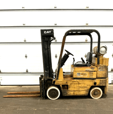 6000 lb. Caterpillar #TC60D, LP forklift, 3 stage mast, class 3, 48" forks