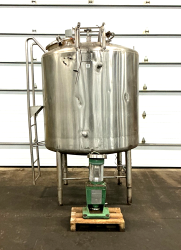 Letsch, Stainless steel jacketed mixing tank, Inconel 825 tank, 90 psig @ 400&deg;F, 3-1/2 HP