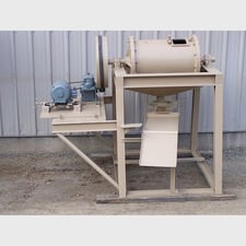 Amalgam barrel, 22" x 36" capacity, rubber lined, manual variable speed