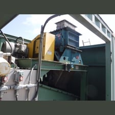 Jeffrey #30-FTE, hammer mill, 21" x 21.25" feed opening, 100 HP, mounted on stand