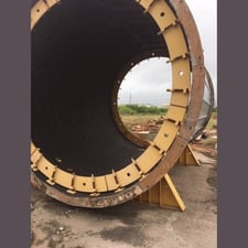 15' x 20' Norberg, rod mill shell and feed head