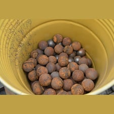 Steel grinding balls, 3" diameter, 2 ton