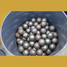 Steel grinding balls, 3" size, 2 ton, new