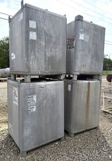400 gallon Aluminum Bulk Storage Tote Tank (4 available)