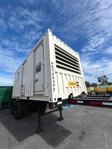 500 KW Caterpillar #C15, mobile diesel generator set, 480 Volts, 1800 RPM, Tier 2, sound attenuated