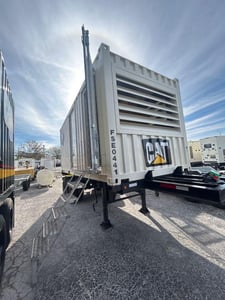 500 KW Caterpillar #C15, mobile diesel generator set, 480 Volts, 3118 hours, 1800 RPM, Tier 2, sound