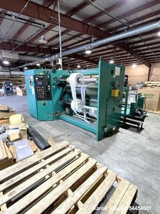 Dusenbery #740, cantilevered center surface slitter rewinder, 1500 FPM